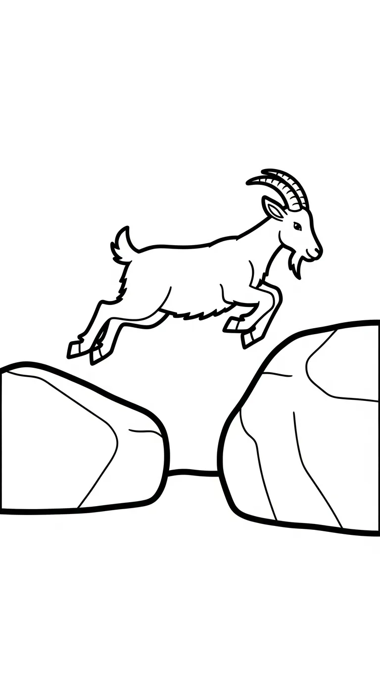 tải hình tô màu Dê cho bé 3 tuổi 1