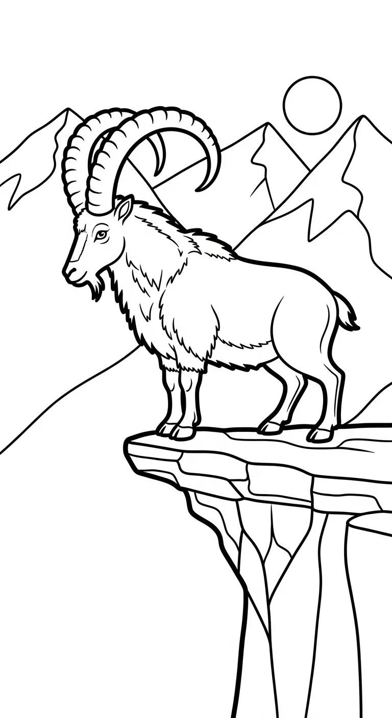 tải tranh tô màu Dê chất lượng cao