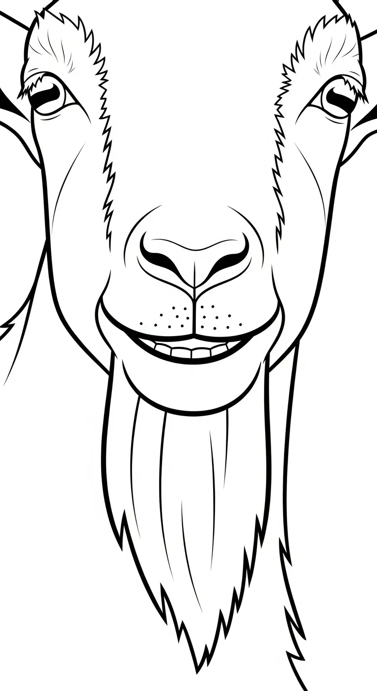 hình tô màu Dê cho bé mới nhất