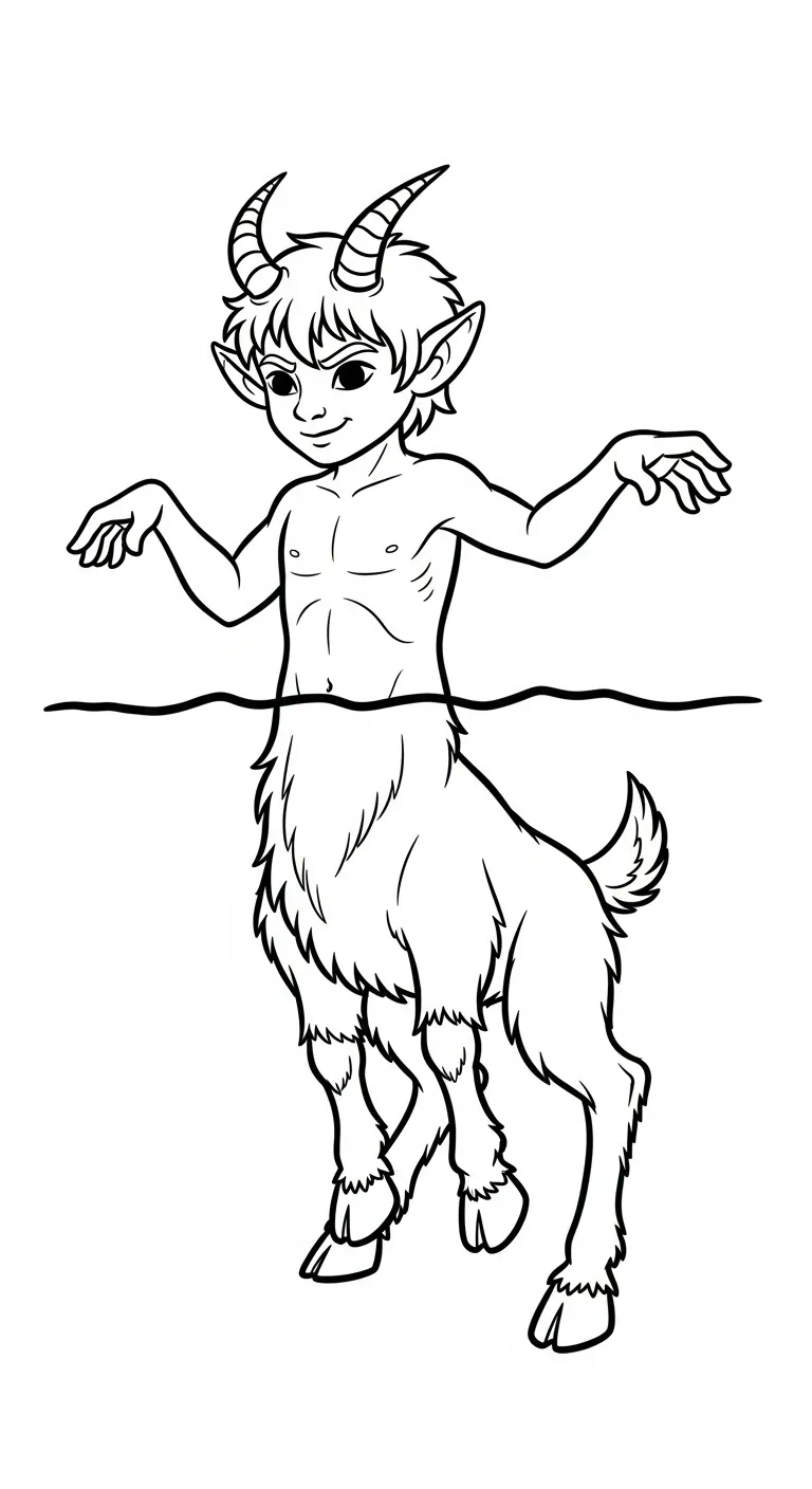 hình tô màu Dê cho bé 8 tuổi miễn phí