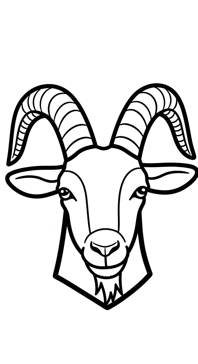 tải tranh tô màu Dê cho bé