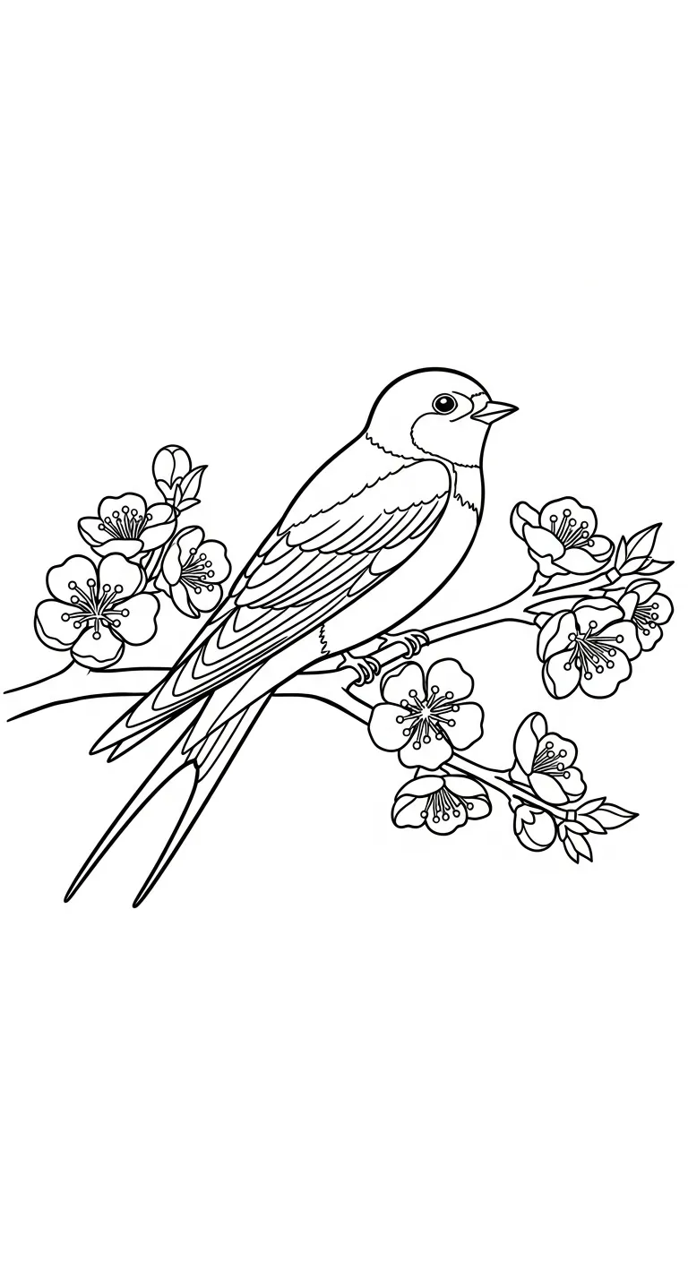 tranh tô màu Hoa Mai cho bé 6 tuổi miễn phí