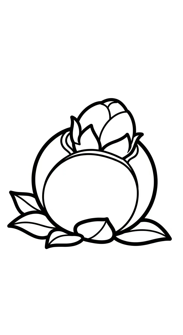 mẫu tranh tô màu Hoa Mai cho bé