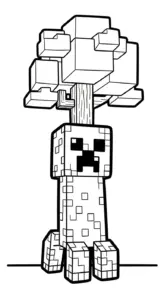 tải tranh tô màu Tranh tô màu Minecraft cho bé 6 tuổi