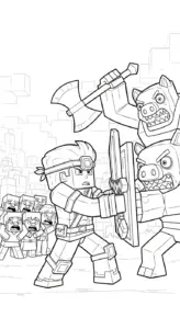 tải file tranh tô màu Tranh tô màu Minecraft