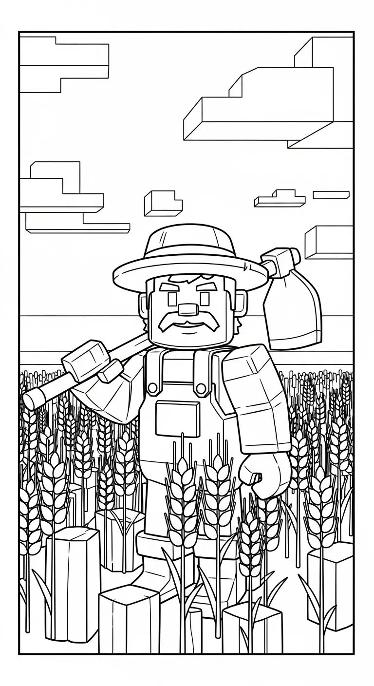 tải hình tô màu Tranh tô màu Minecraft không mất tiền