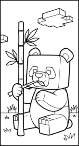 tải tranh tô màu Tranh tô màu Minecraft cho bé 4 tuổi