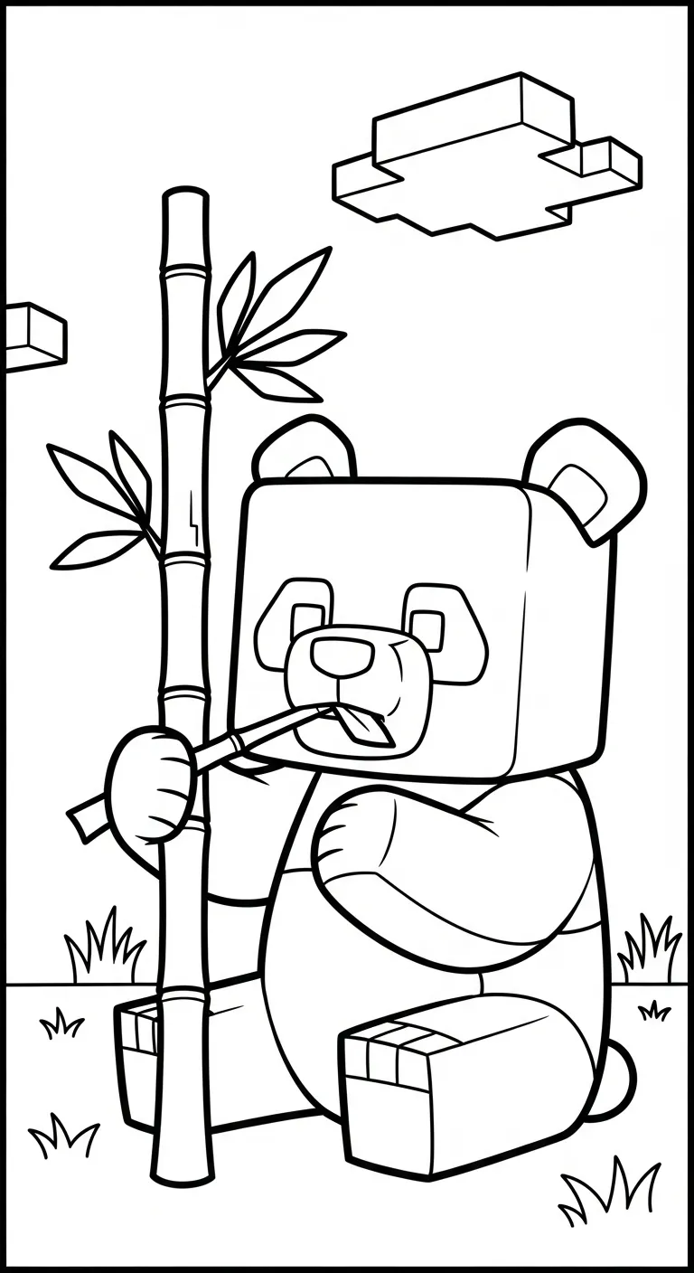 tải tranh tô màu Tranh tô màu Minecraft cho bé 4 tuổi