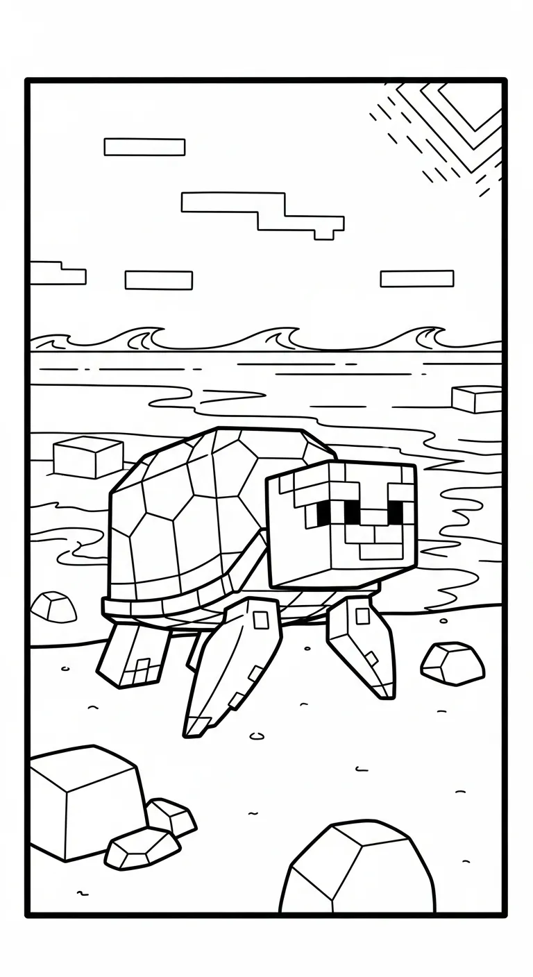 in tranh tô màu Tranh tô màu Minecraft cho bé 5 tuổi