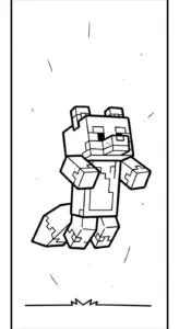 in hình tô màu Tranh tô màu Minecraft cho bé 6 tuổi