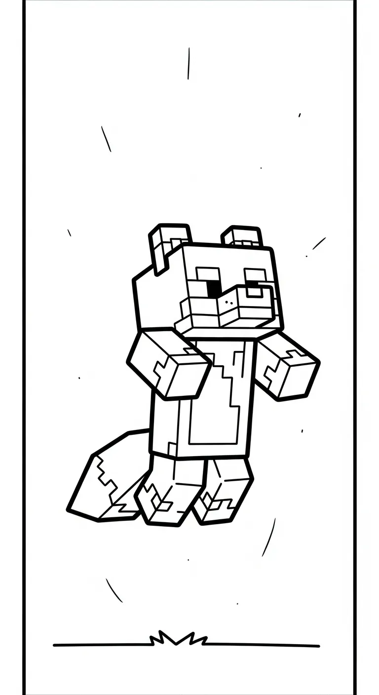 in hình tô màu Tranh tô màu Minecraft cho bé 6 tuổi