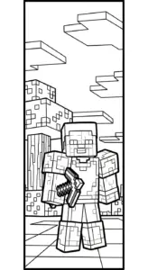 tranh tô màu Tranh tô màu Minecraft cho trẻ em