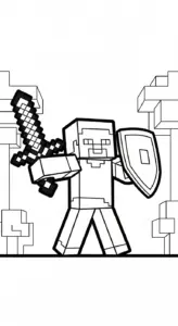 tải hình tô màu Tranh tô màu Minecraft pdf