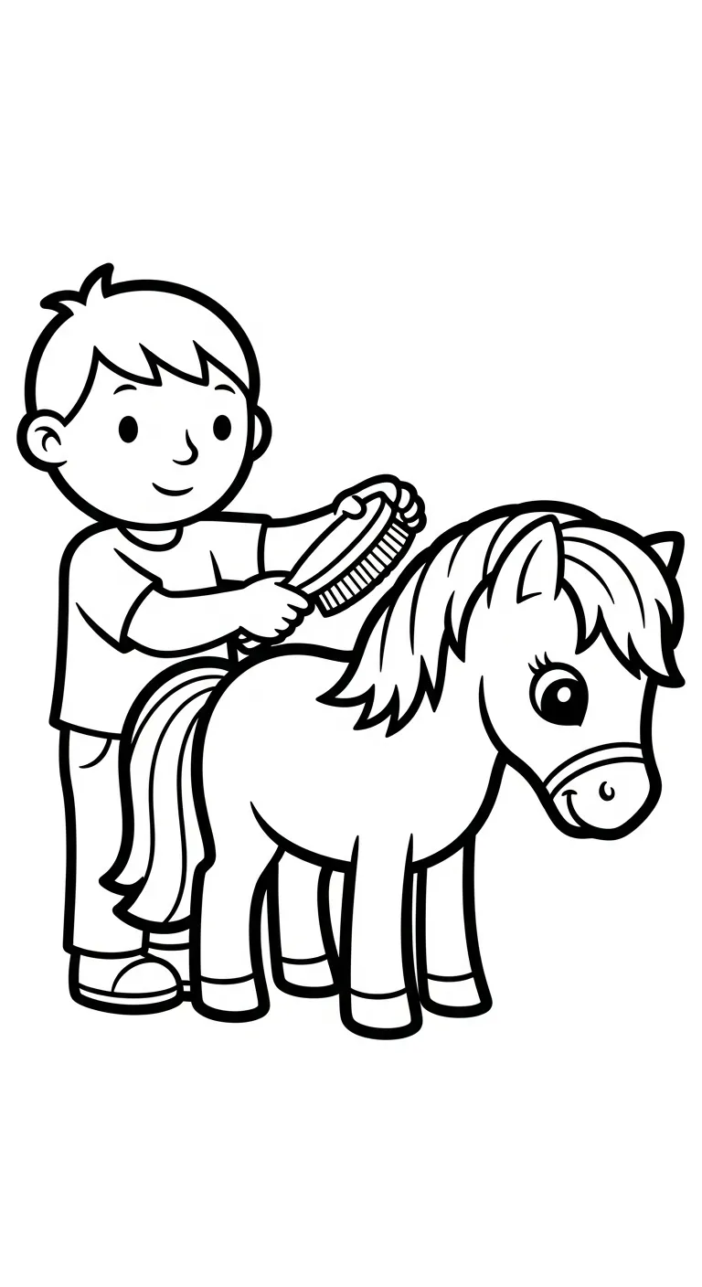 tải hình tô màu Ngựa không mất tiền