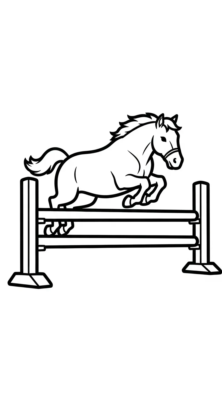 tải file hình tô màu Ngựa