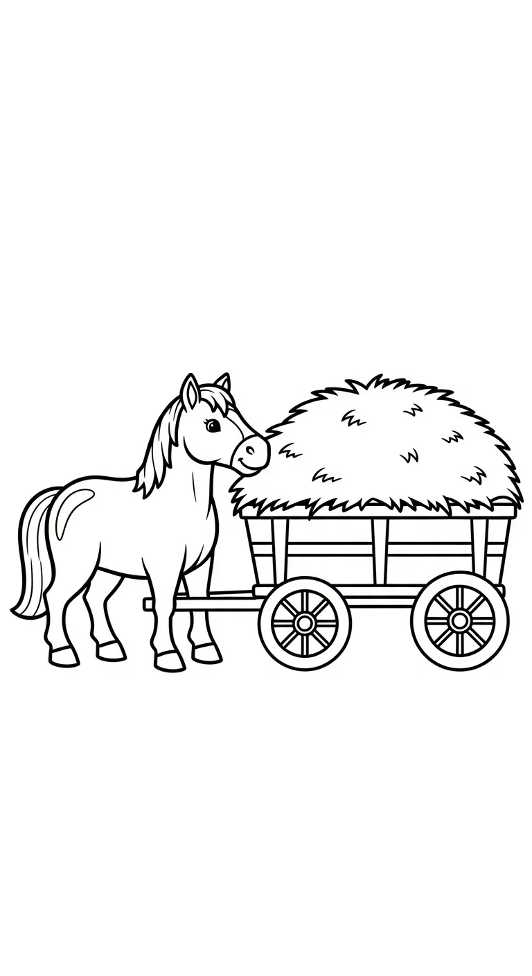 hình tô màu Ngựa cho bé 7 tuổi miễn phí