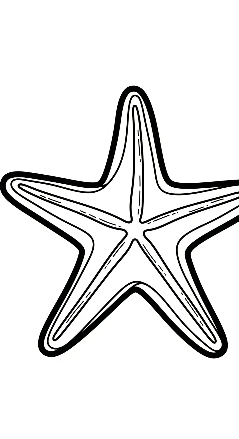 tranh tô màu Sao Biển cho bé 5 tuổi