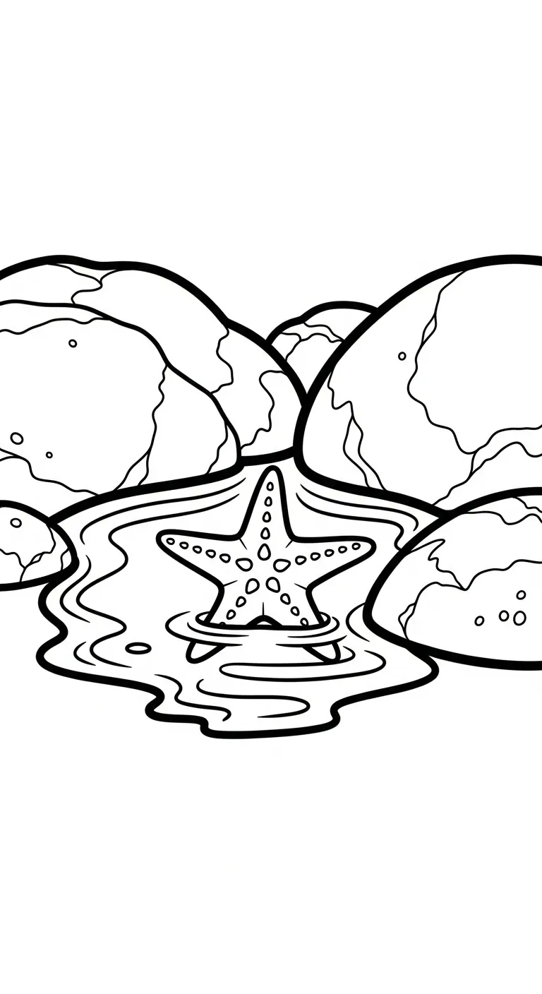 tải hình tô màu Sao Biển cho bé