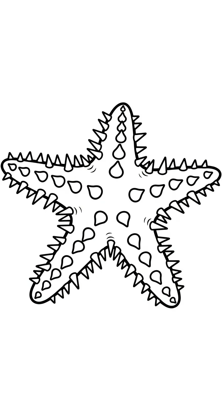 tải tranh tô màu Sao Biển cho bé