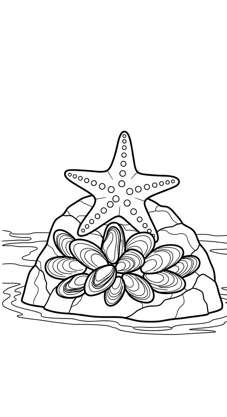 hình tô màu Sao Biển in ngay 1