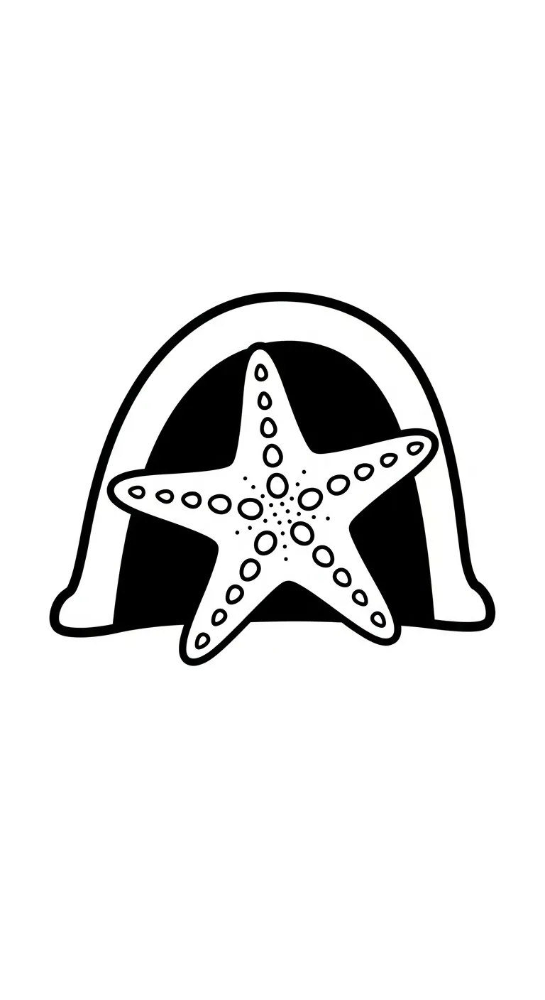 tải tranh tô màu Sao Biển cho bé 6 tuổi