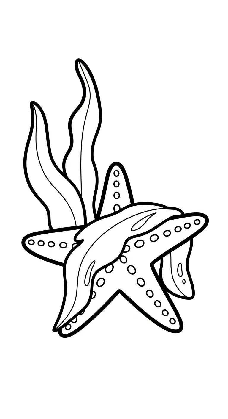 tranh tô màu Sao Biển cho bé 8 tuổi