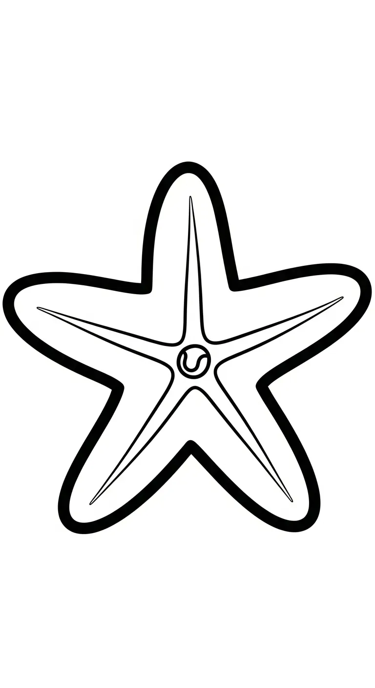 tranh tô màu Sao Biển cho bé 3 tuổi