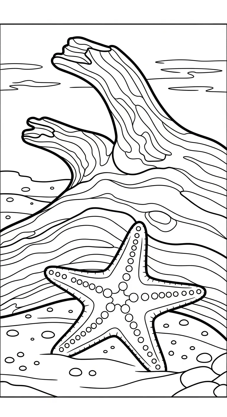 tải tranh tô màu Sao Biển miễn phí