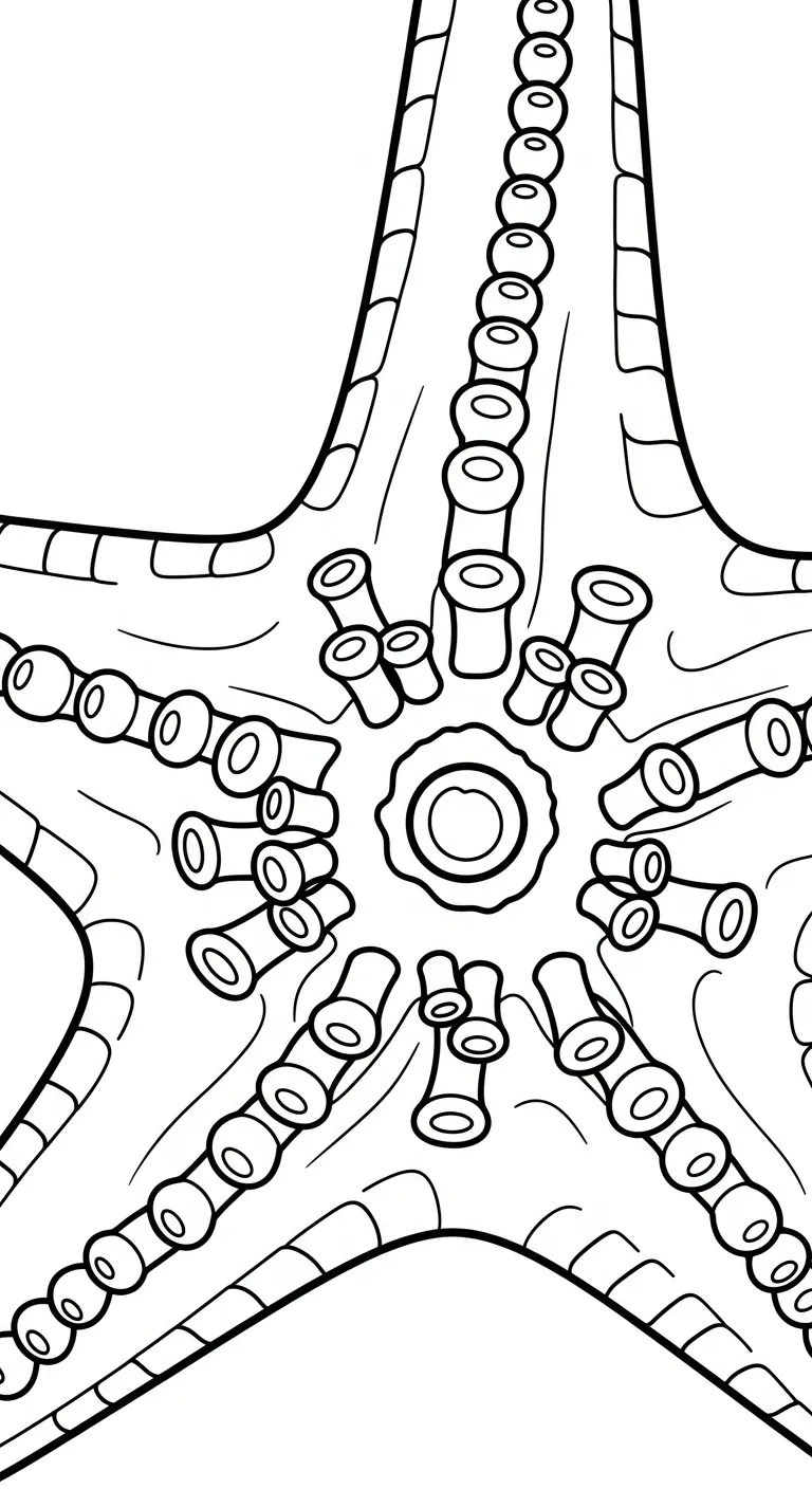 mẫu in tranh tô màu Sao Biển cho bé