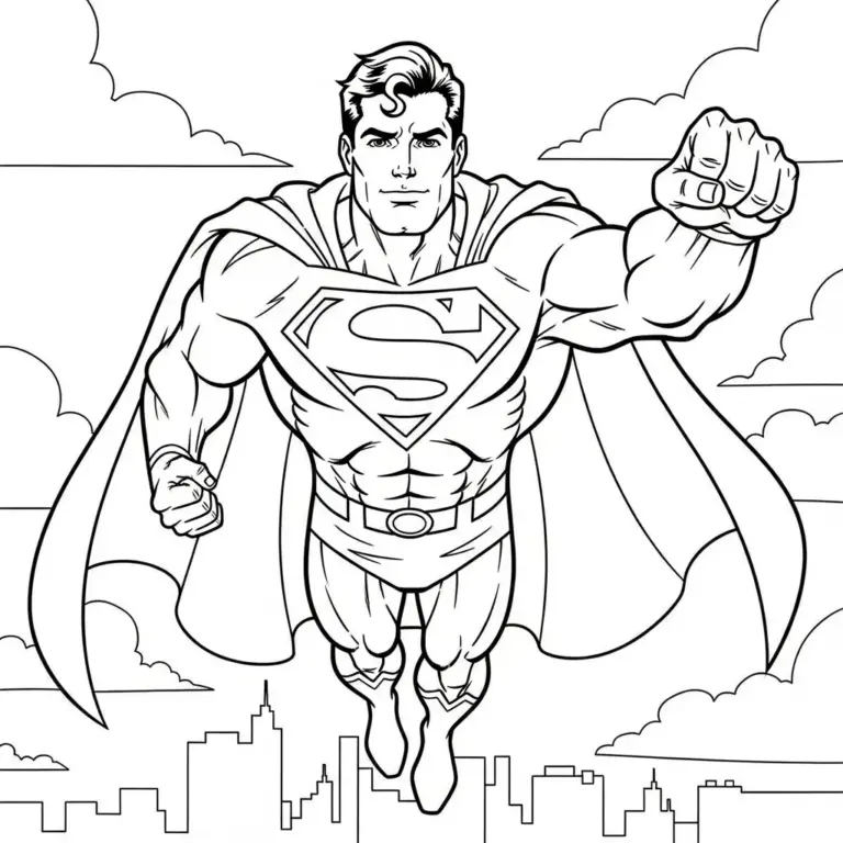 Tranh tô màu Superman