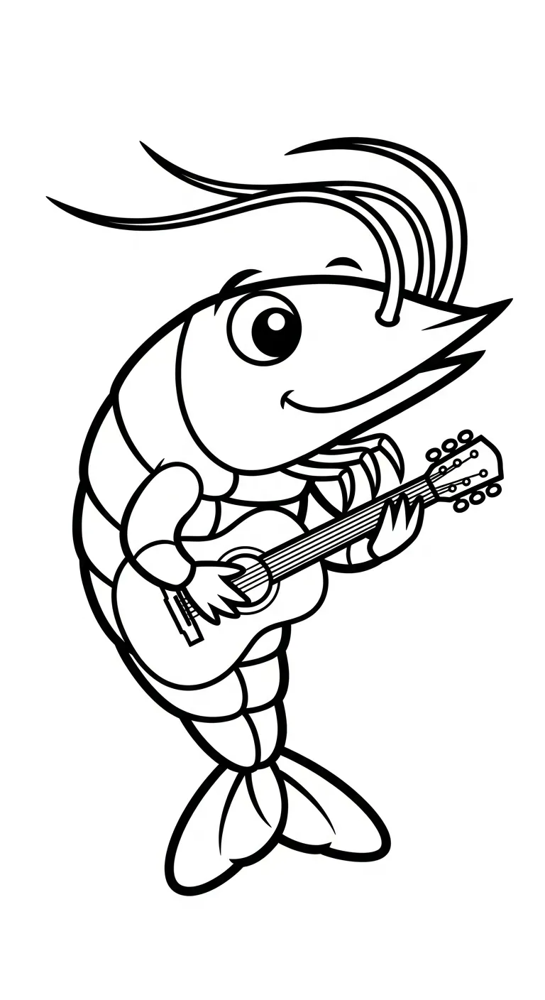 tải hình tô màu Tôm cho bé 8 tuổi