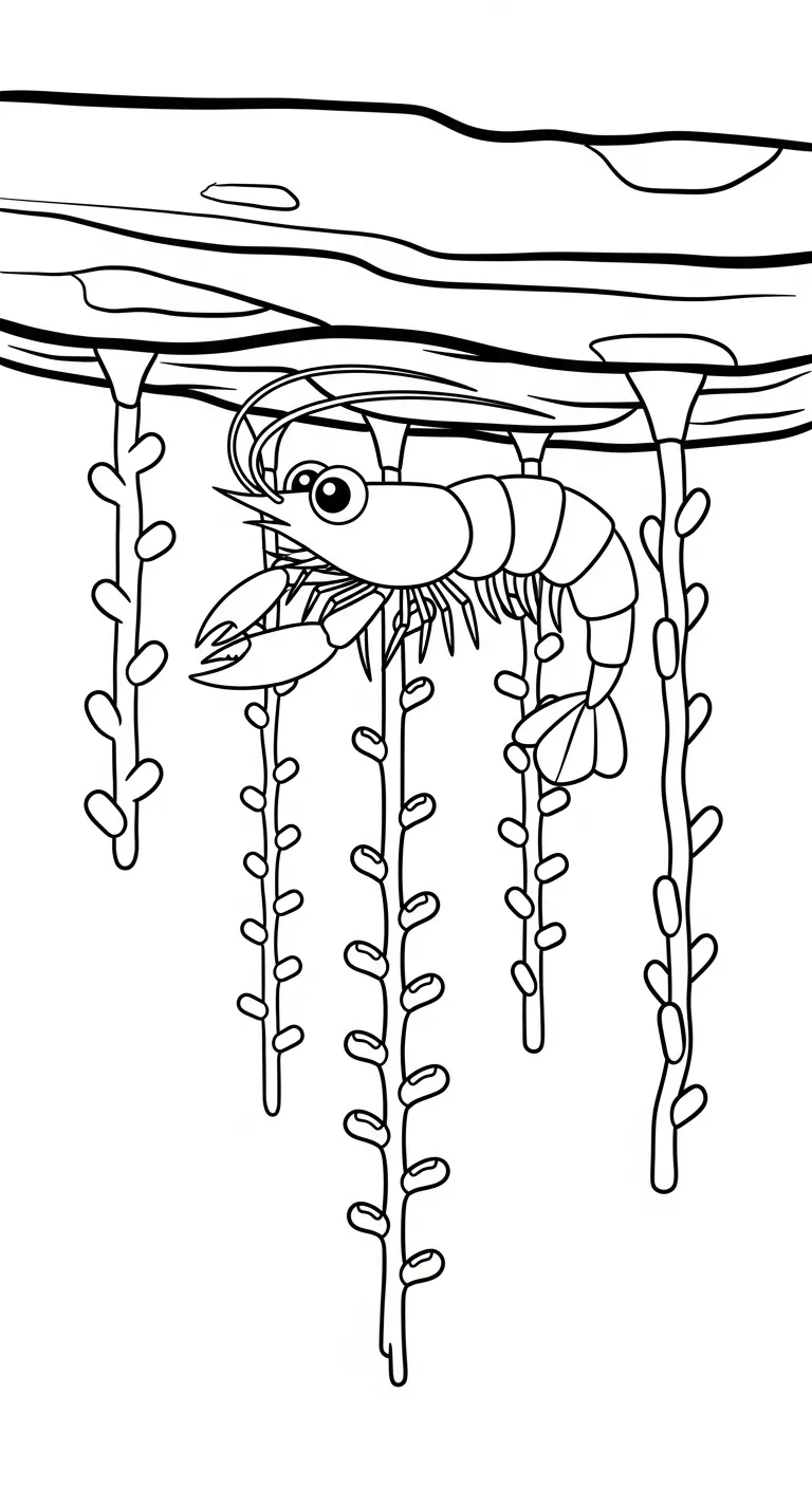 tranh tô màu Tôm in ngay