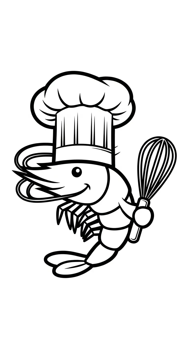 tải tranh tô màu Tôm cho bé 6 tuổi