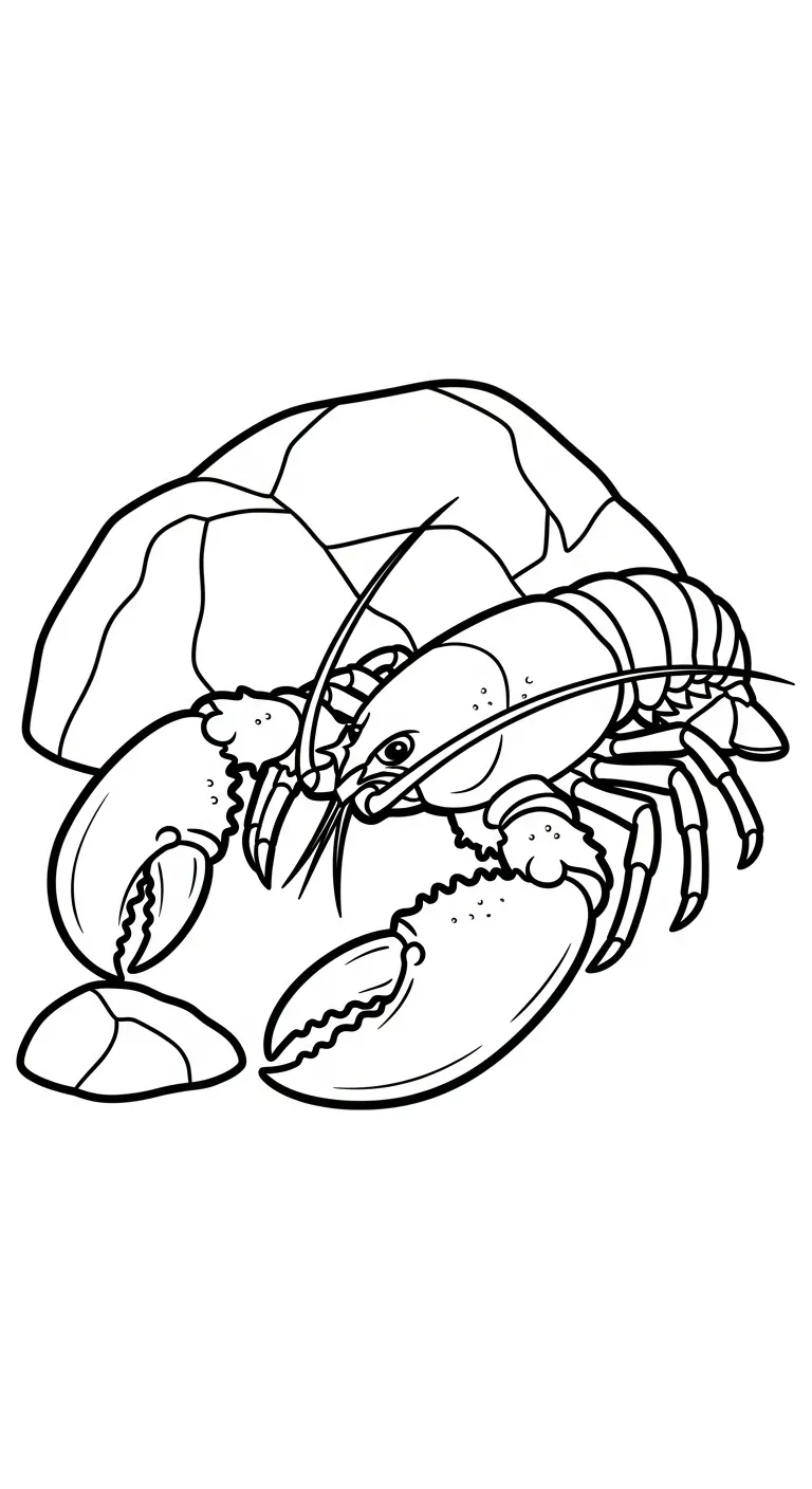 hình tô màu Tôm tập tô