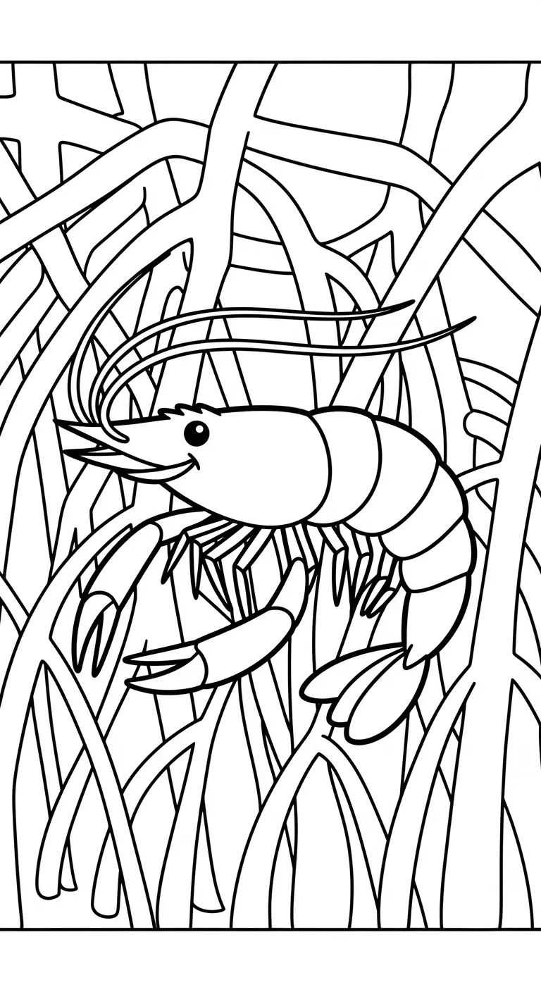 tải tranh tô màu Tôm cho bé 7 tuổi