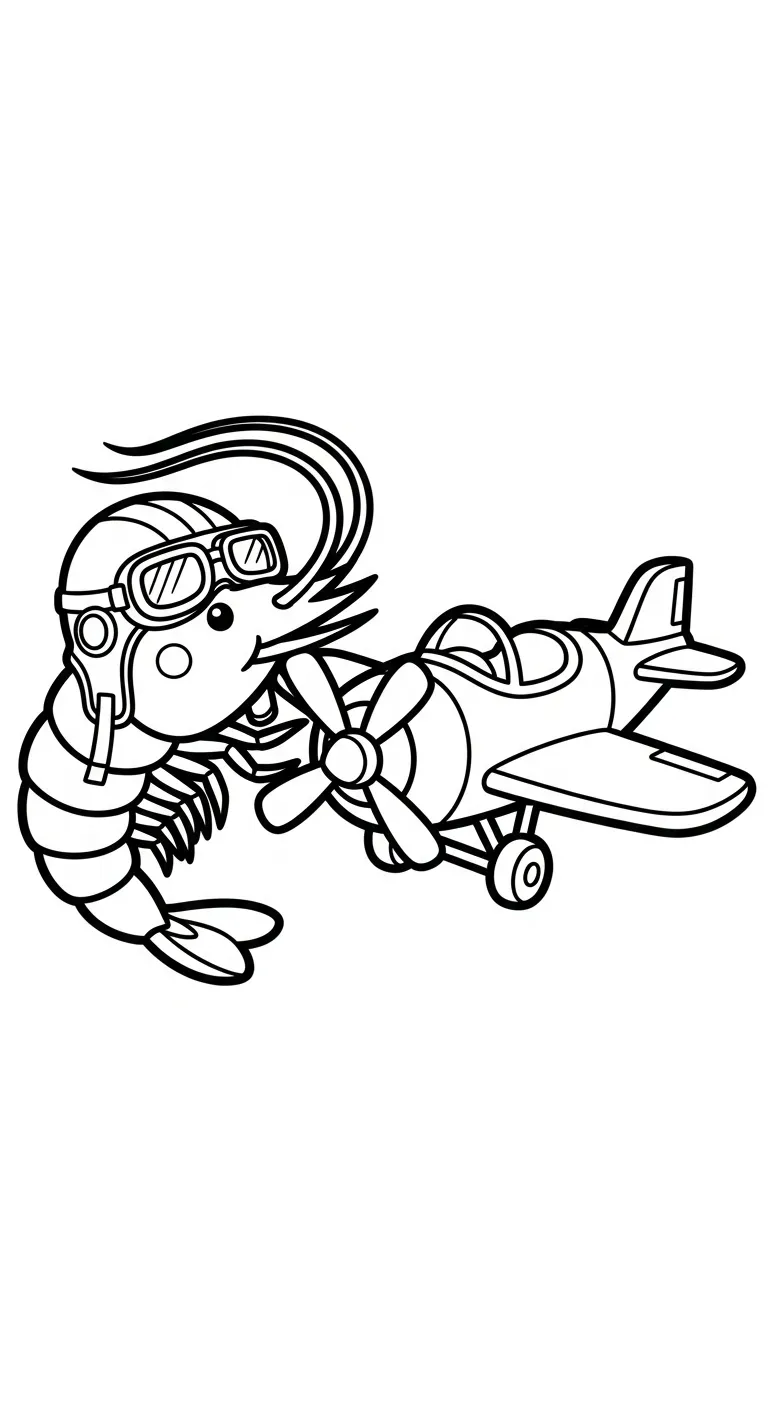 tải hình tô màu Tôm cho bé 8 tuổi 1