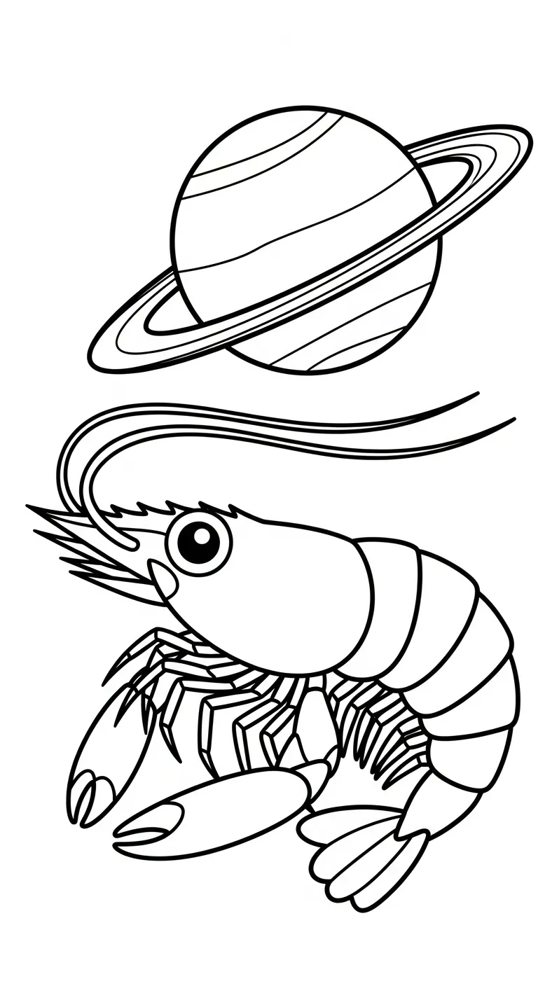 tải hình tô màu Tôm cho bé 5 tuổi