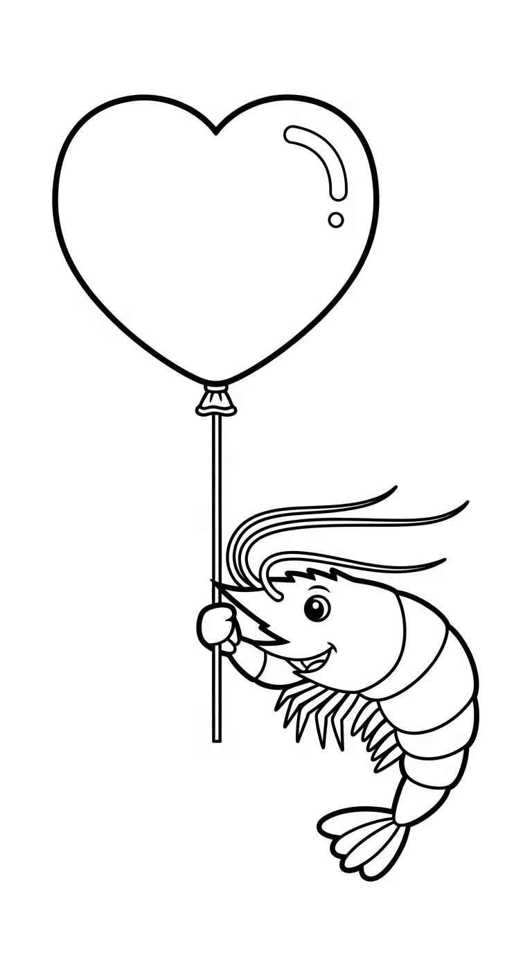 hình tô màu Tôm cho bé 3 tuổi miễn phí