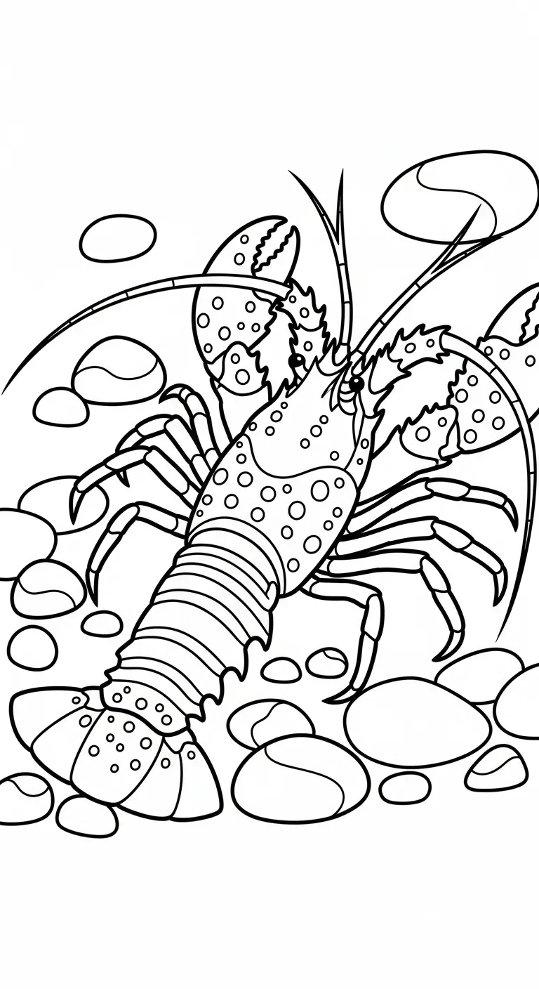 tranh tô màu Tôm cho bé 7 tuổi miễn phí