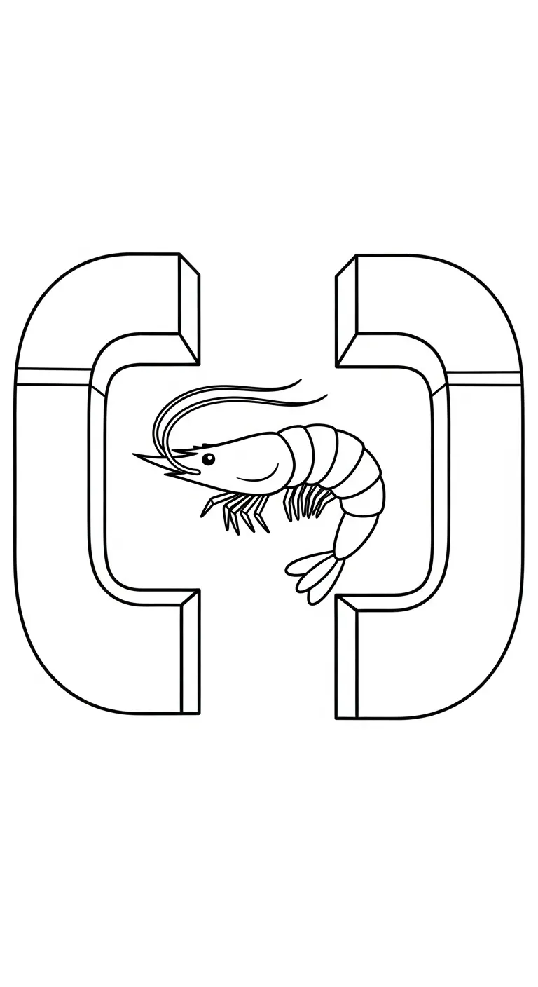 tải hình tô màu Tôm cho bé 8 tuổi 2