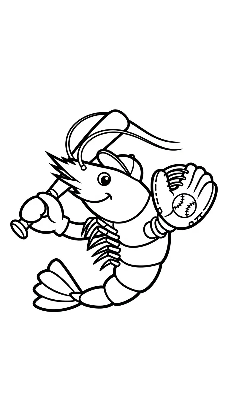 tranh tô màu Tôm cho bé 5 tuổi miễn phí 1