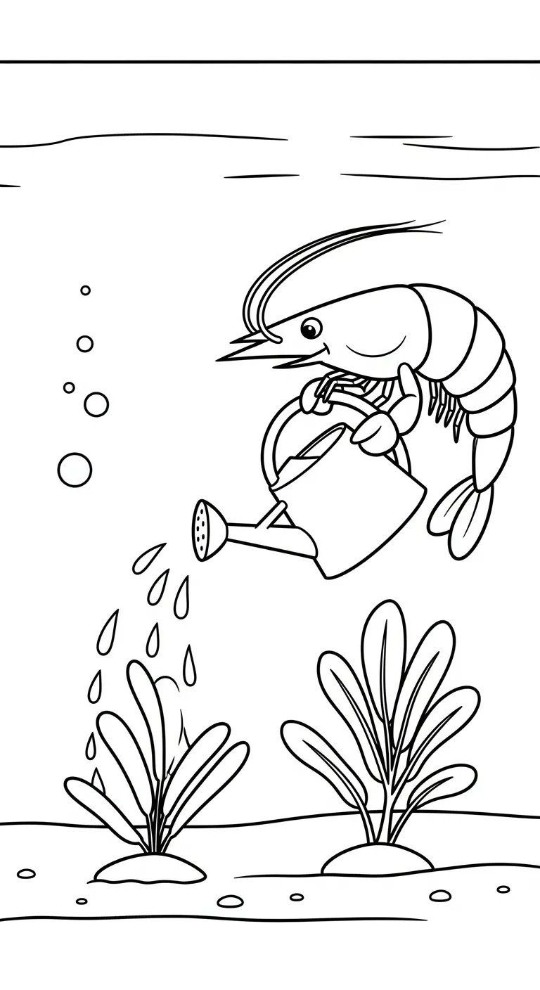 tải hình tô màu Tôm cho bé 8 tuổi 3