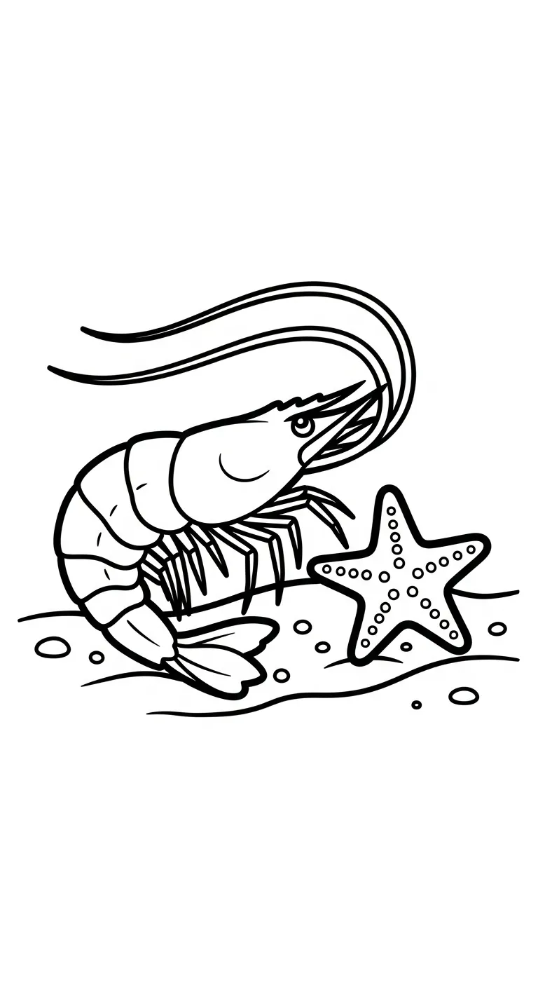 in tranh tô màu Tôm cho bé 5 tuổi