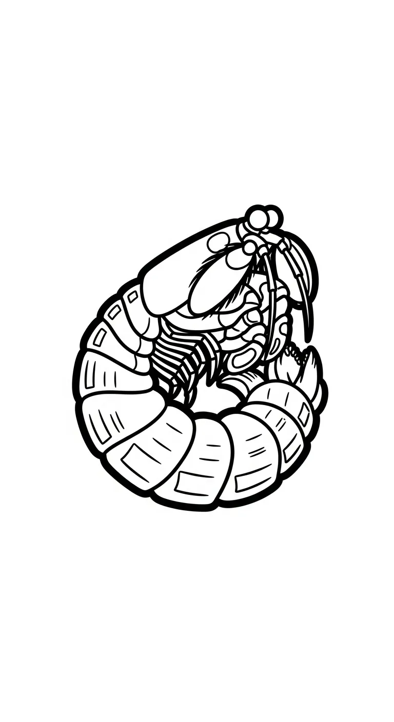 hình tô màu Tôm cho bé mới nhất