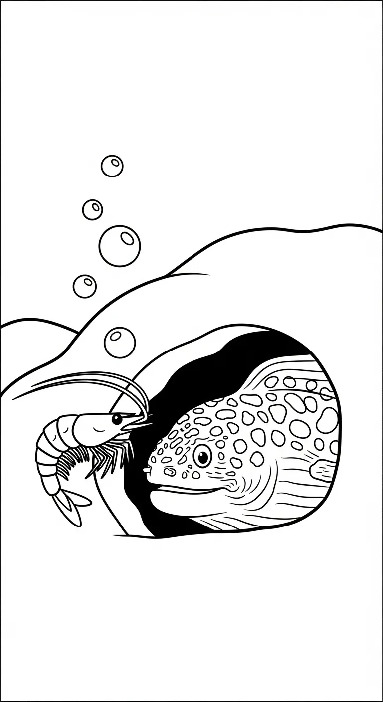 tranh tô màu Tôm cho bé mới nhất