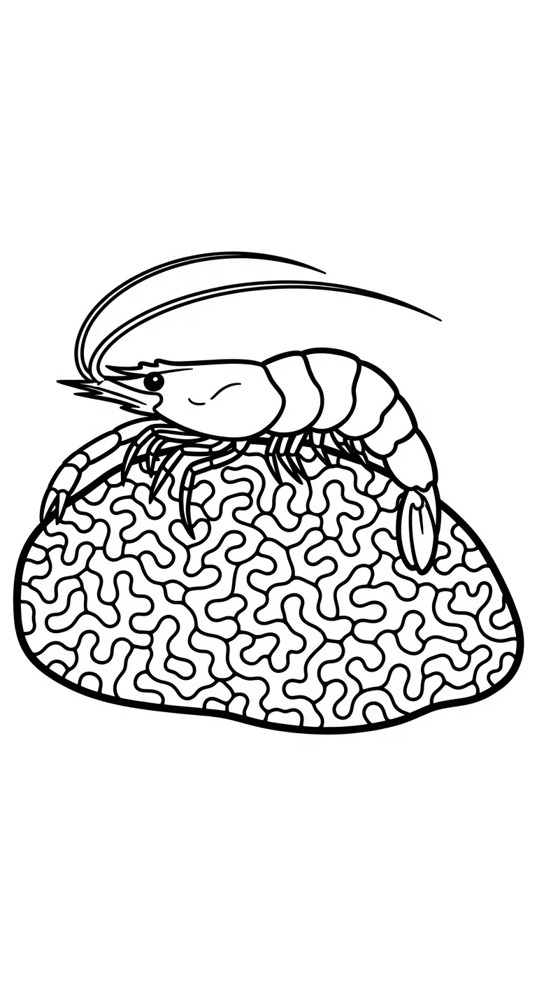 in hình tô màu Tôm cho bé 5 tuổi