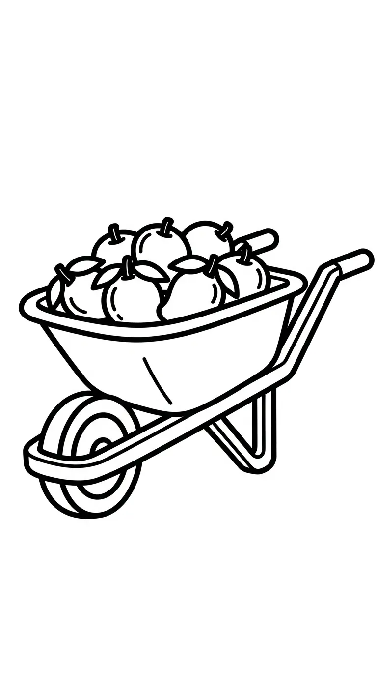 hình tô màu Xoài cho bé 7-8 tuổi