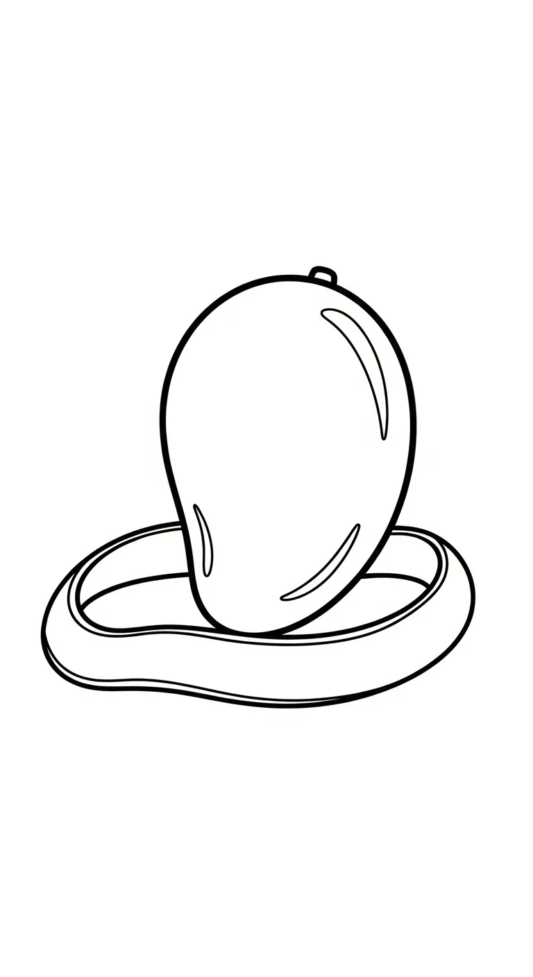 tranh tô màu Xoài cho bé 3 tuổi