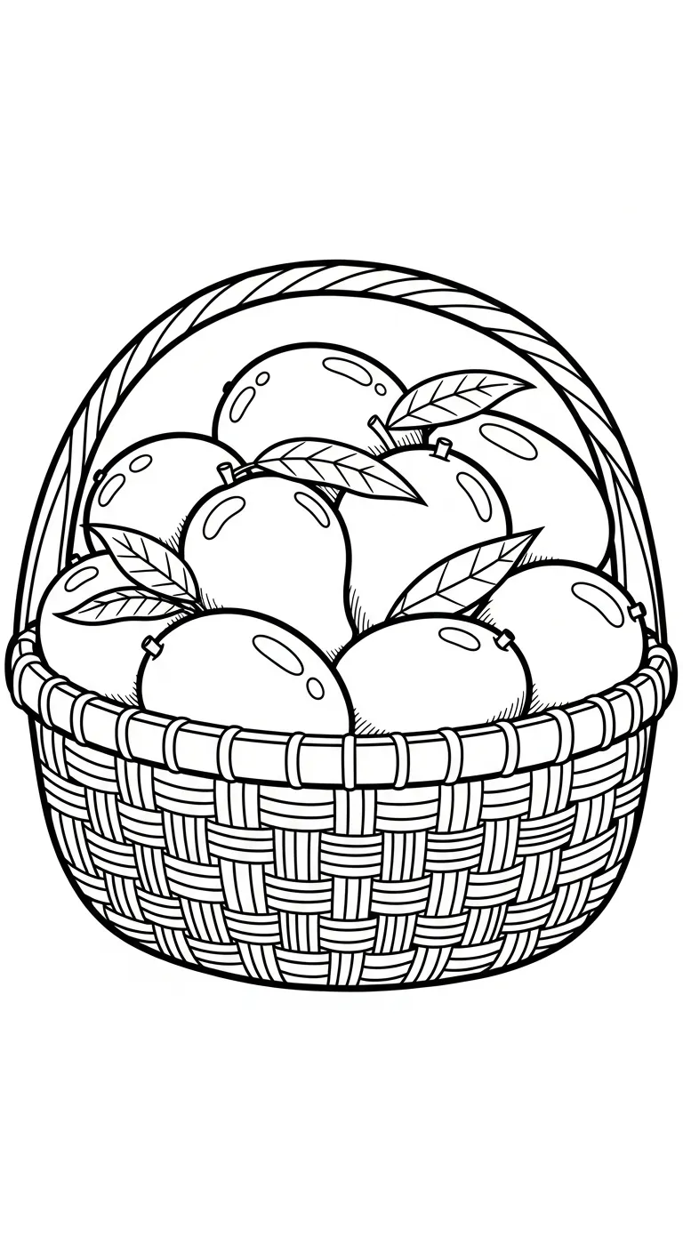 tải file tranh tô màu Xoài