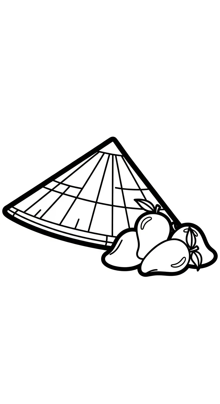 hình tô màu Xoài cho bé 5 tuổi miễn phí